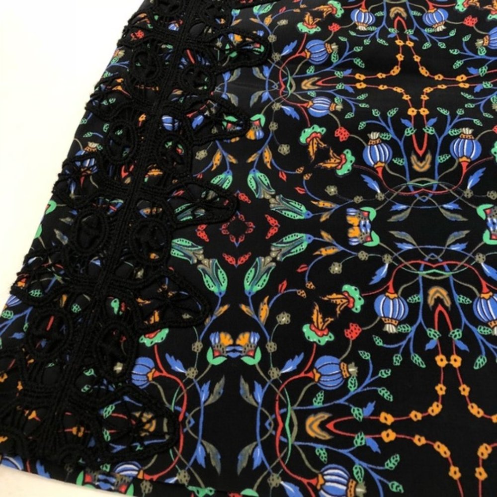 Zara Black Multi Printed/Patterned Mini Skirt - image 5